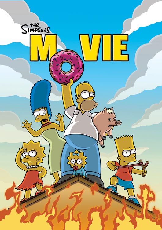 Cartel de la película de `Los Simpson´ estrenada en 2007