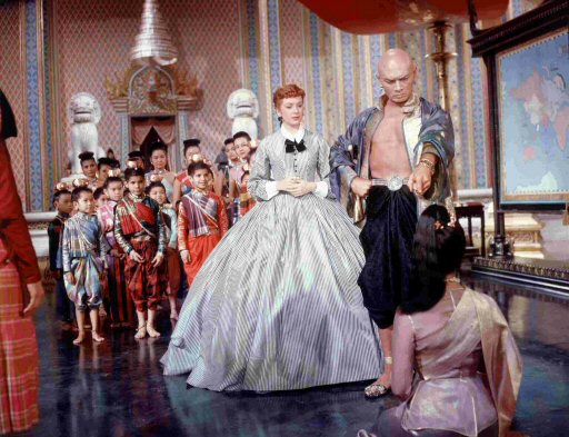 Yul Brynner y Deborah Kerr en `El Rey y yo´