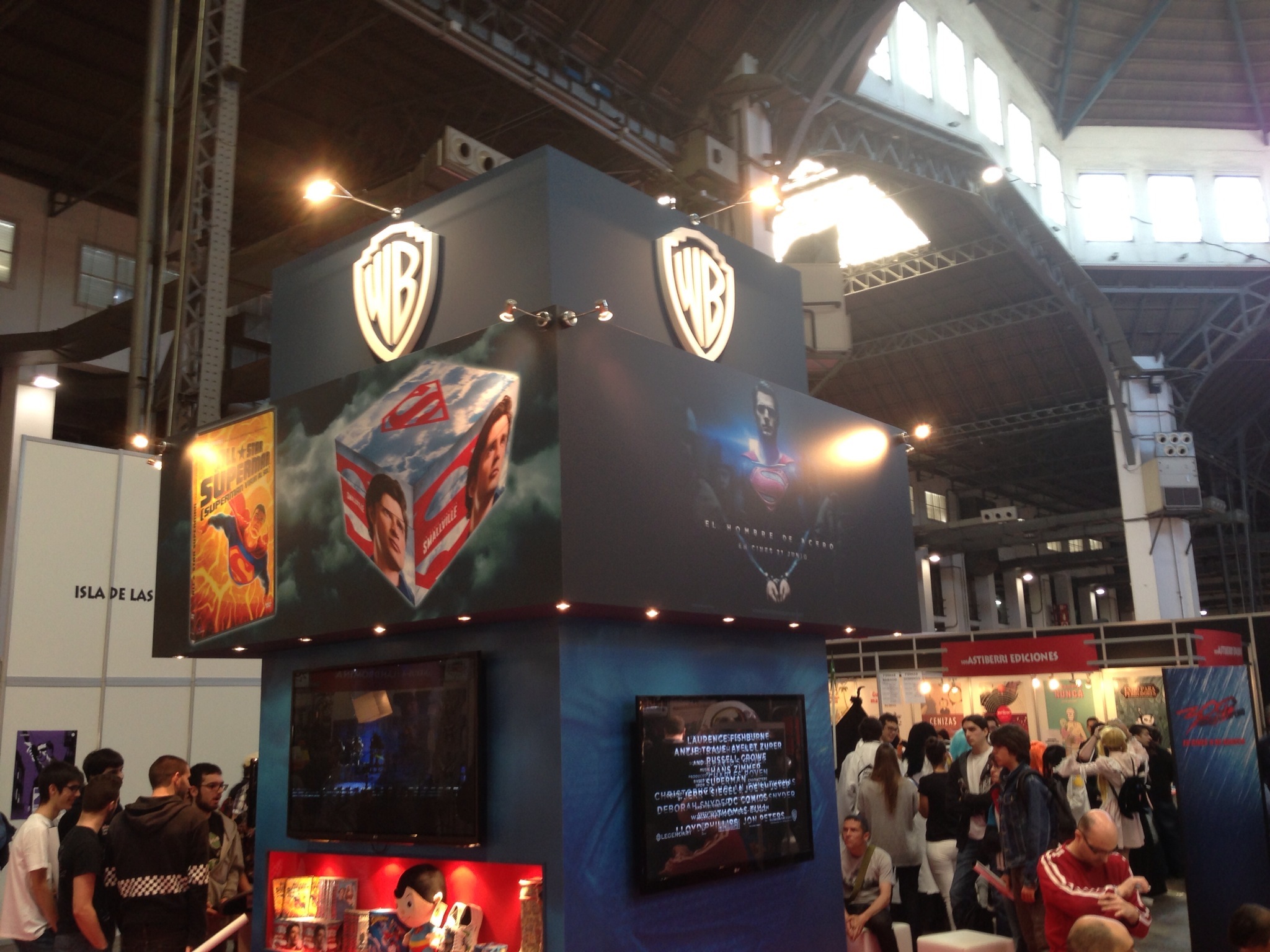 Superman vuelve con fuerza este 2013 y por eso el stand de `El hombre de acero´ fue uno de los grandes atractivos