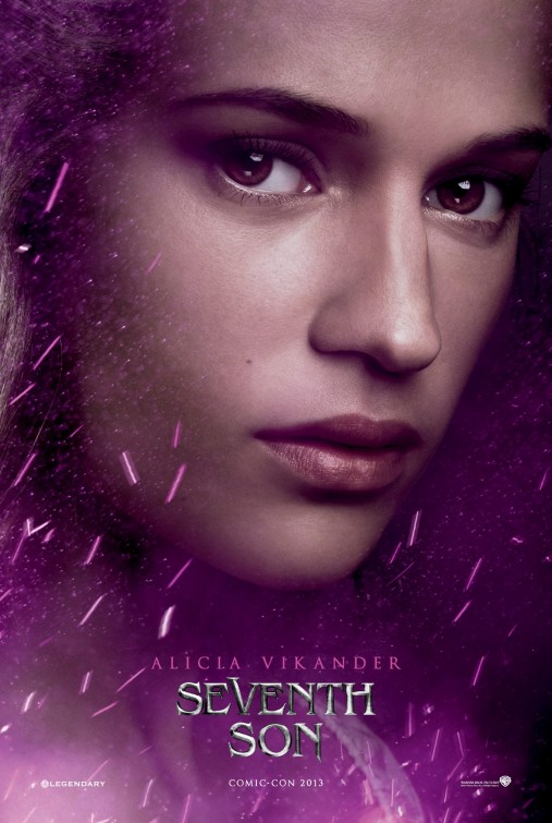 Alicia Vikander en el cartel personalizado de `Seventh son´