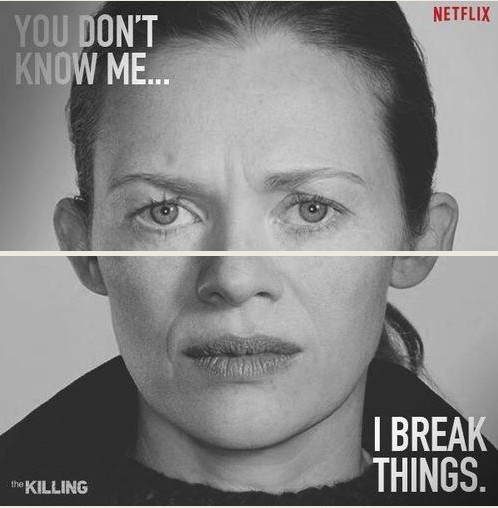 Mireille Enos en el primer cartel de la cuarta temporada de `The killing´