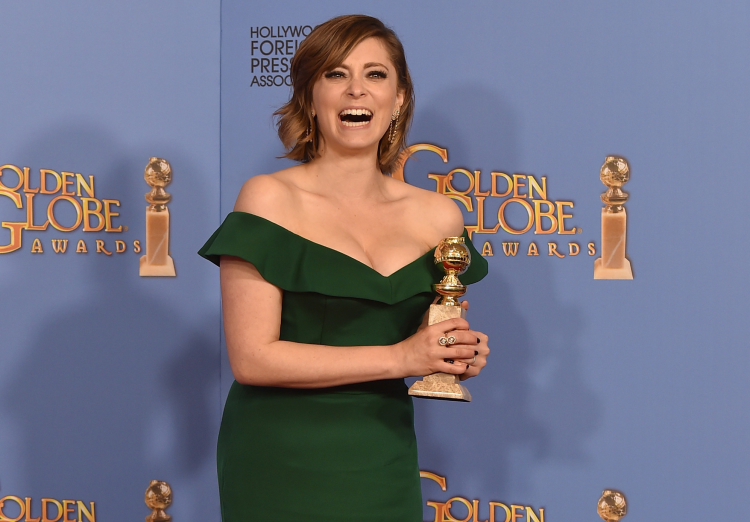 poses in the press room during the 73rd Annual Golden Globe Awards held at the Beverly Hilton Hotel on January 10, 2016 in Beverly Hills, California.
