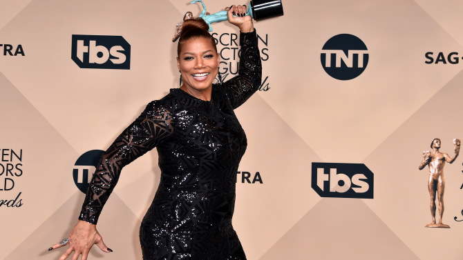 Mandatory Credit: Photo by Rob Latour/REX/Shutterstock (5577730l) Queen Latifah The 22nd Annual Screen Actors Guild Awards, Press Room, Los Angeles, America - 30 Jan 2016