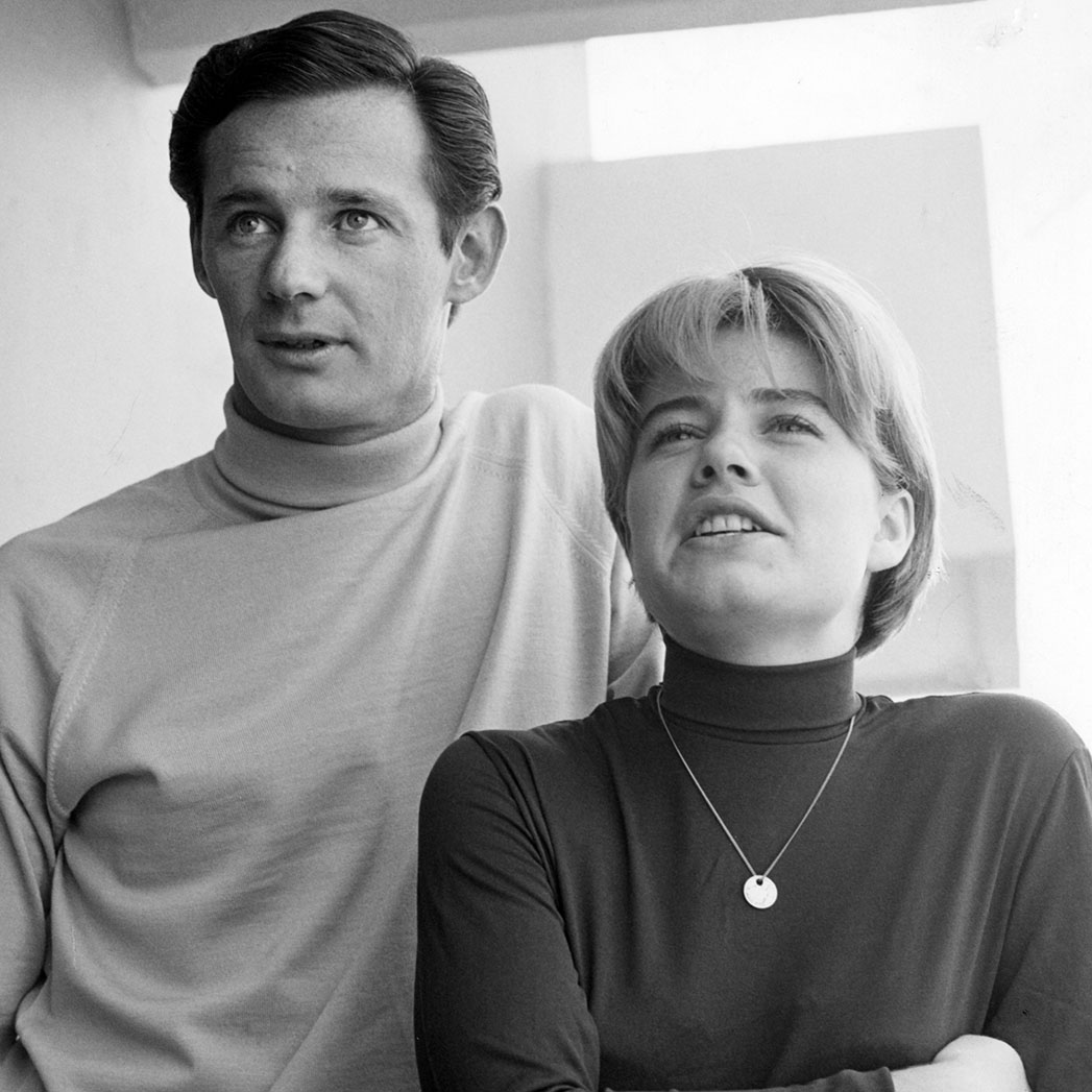 Patty Duke with 1st husband Harry Falk, circa 1960s.