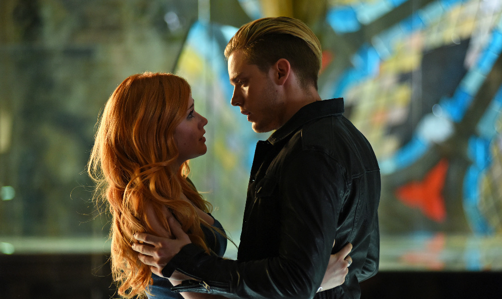 SHADOWHUNTERS - "Major Arcana" - With the knowledge of where The Mortal Cup is, Clary and the team race to get it before anyone else beats them to it in “Major Arcana,” an all-new episode of “Shadowhunters,” airing Tuesday, February 23rd at 9:00 – 10:00 p.m., EST/PST on Freeform, the new name for ABC Family.(Freeform/John Medland) KATHERINE MCNAMARA, DOMINIC SHERWOOD