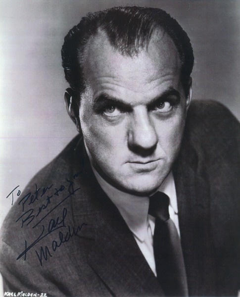 Autógrafo firmado por Karl Malden