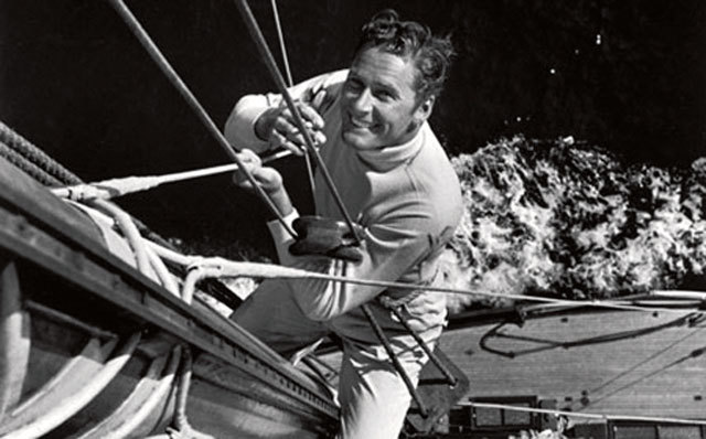 Errol Flynn y una de sus mayores pasiones, la navegación